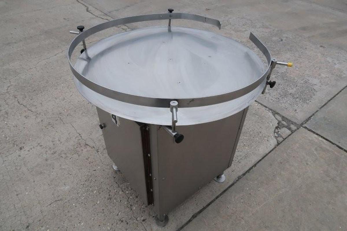 Used 36 In. Diameter Modular SS Rotary Table, Varispeed