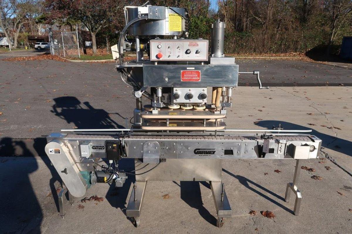 Used Kaps-All A-2 Six Spindle Capping Machine, 150 Per Minute