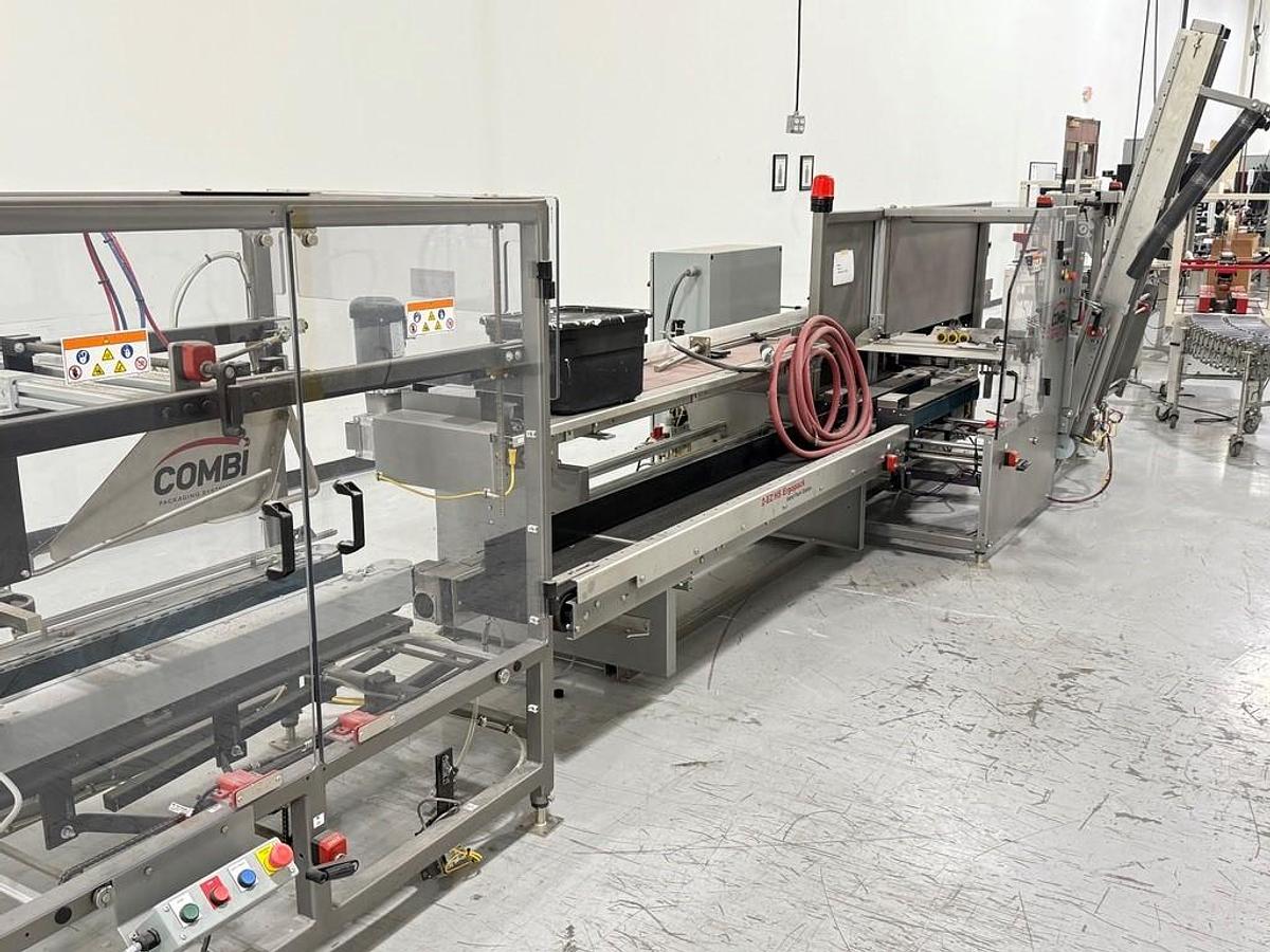 Used Combi Packaging Systems Case Erector and Sealer