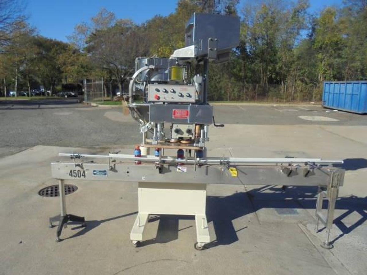 Used Kaps All “E” Four Spindle Screw Capping Machine, Portable