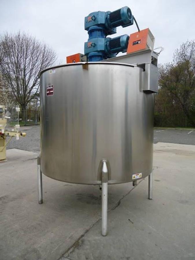 Used 500 Gallon Perma-San Stainless Steel Jacketed Dual Action Scraper Kettle, 316ss