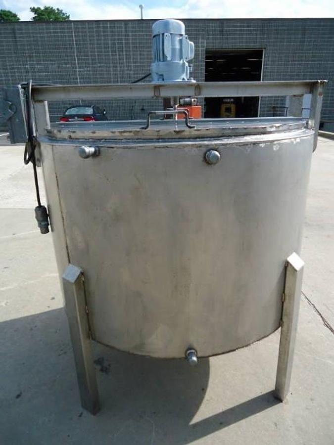 Used 400 Gallon Stainless Jacketed Mix Tank