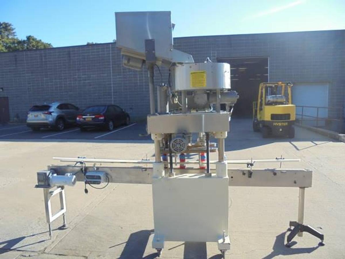 Used Kaps All “E” Four Spindle Screw Capping Machine, Portable