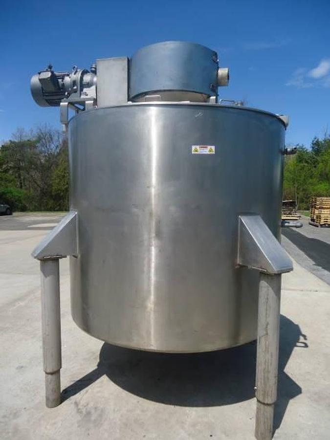 Used 1,000 Gallon Lee Double Motion Jacketed Kettle/Tank, 316 Stainless Steel