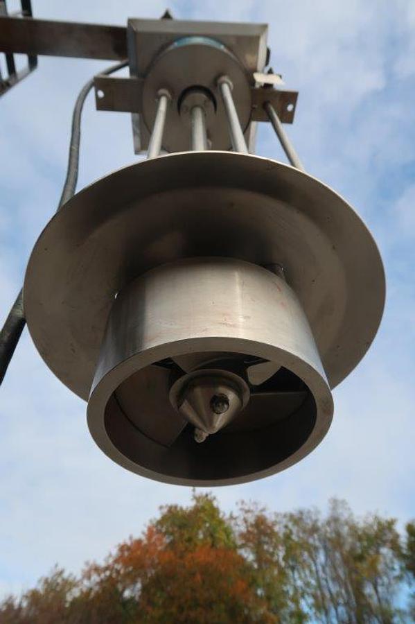 Used Arde Barinco CJ-50-1 Stainless “Drop-in” Homogenizing Mixer, 5 HP,  Variable Speed