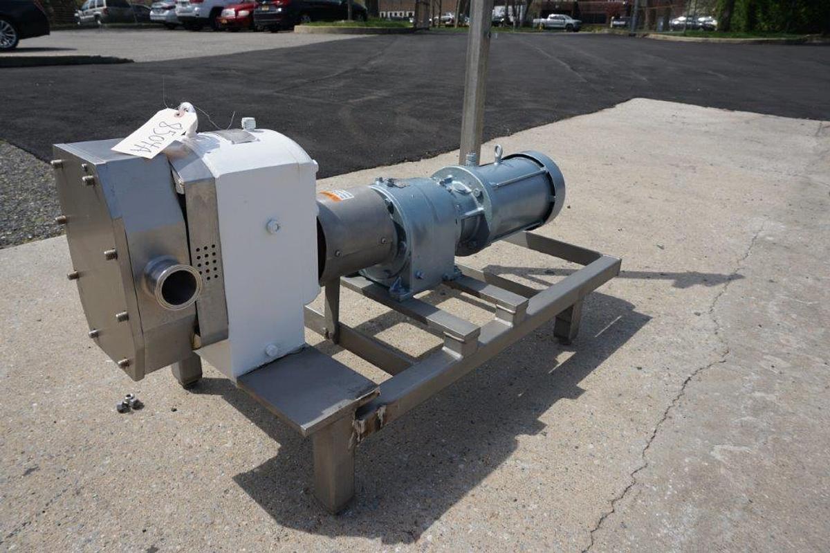Used APV 2 Inch X 2 Inch SS Positive Displacement Pump, 5 HP