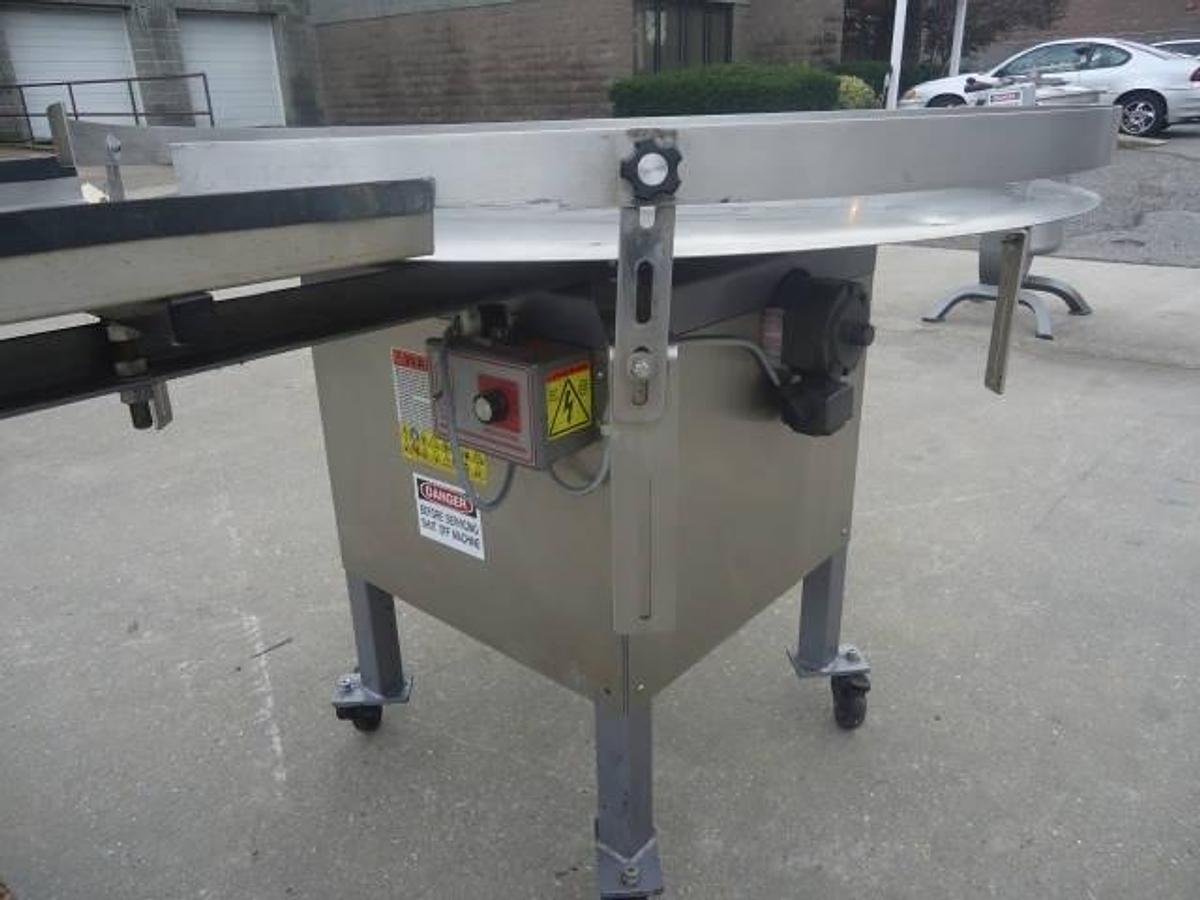 Used Kaps-All 48 In. Diameter Accumulating Table, Variable Speed