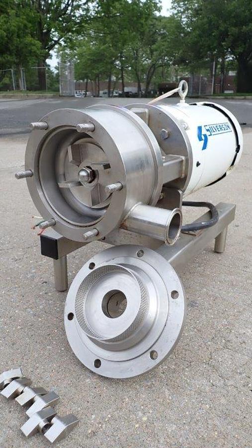 Used Silverson 450 Ultra Hygienic Inline Mixer, 10HP
