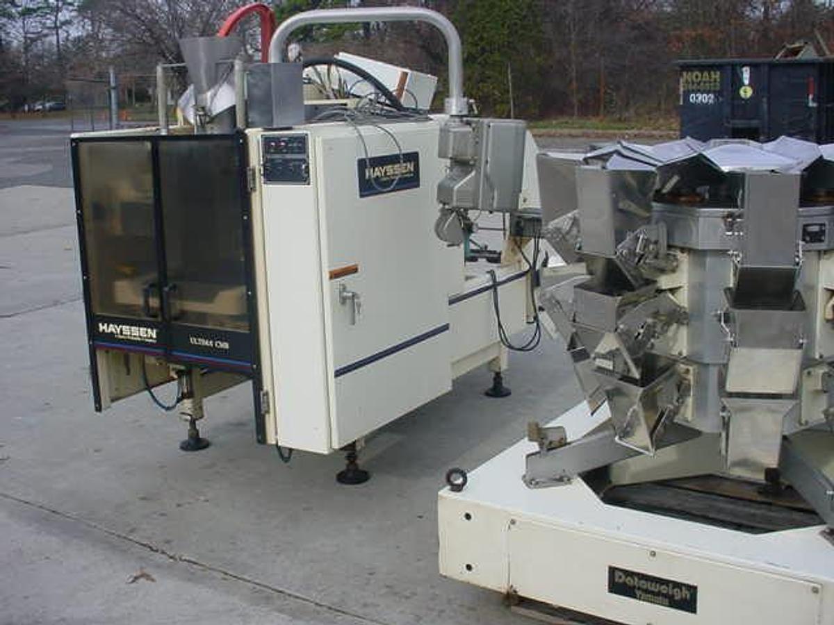 Used Hayssen Ultima 12-16sf With Yamato Eight Head Rotary Scales