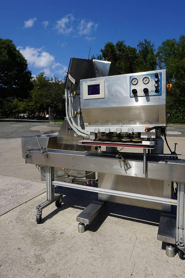 Used DL Tech Eight Spindle Automatic Screw Capper, 200 per Minute