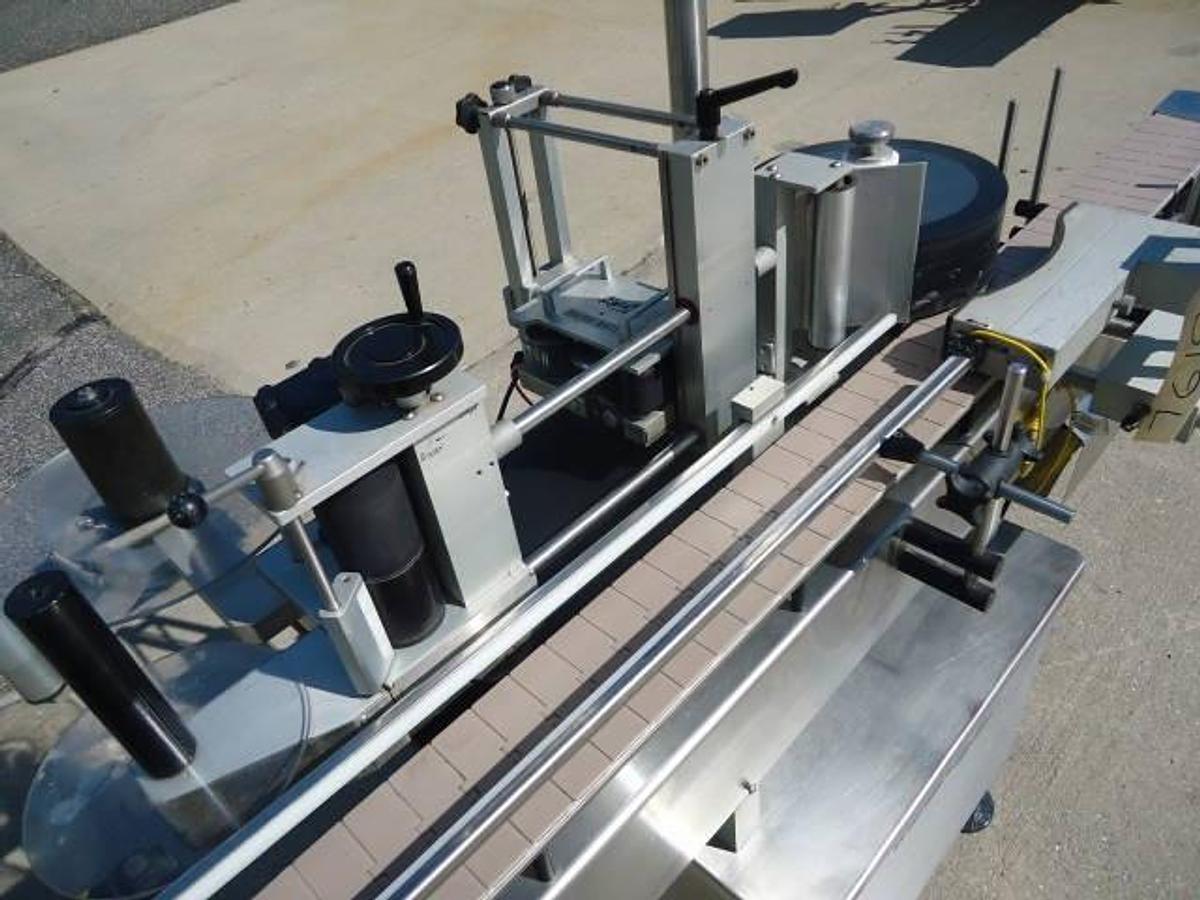 Used Njm-Cli Uni-300 Spot-Wrap Around Labeler, Touch Screen Panel