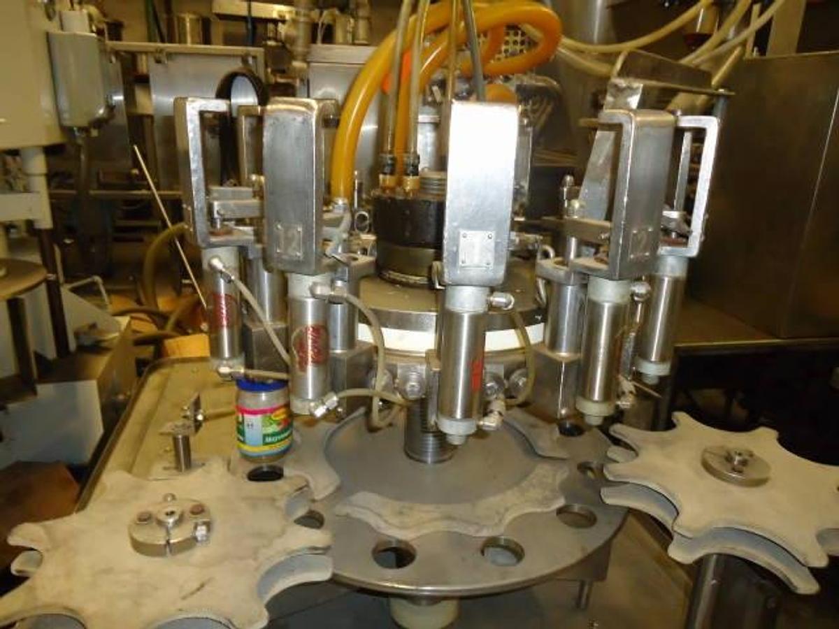 Used Pacific 12 Head Rotary Positive Displacement Filler