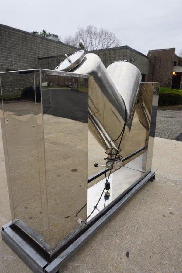 Used 3 Cu.Ft. LFA Stainless Steel Twin Shell “V” Powder Blender