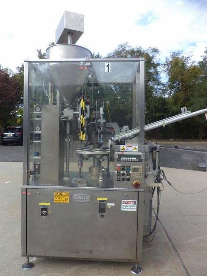 Used Kalix KX-70 Hot Air Plastic Tube Filling/Sealing Machine, 70 Per Minute