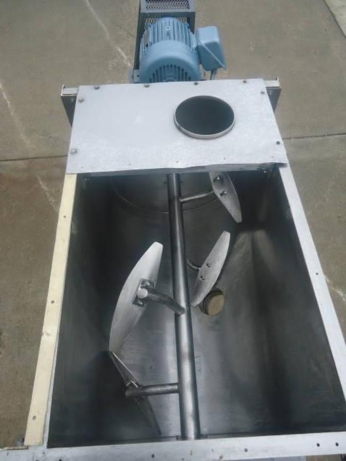 Used 24 Cu.ft. Marion Stainless Steel Paddle Blender, 7.5 Hp