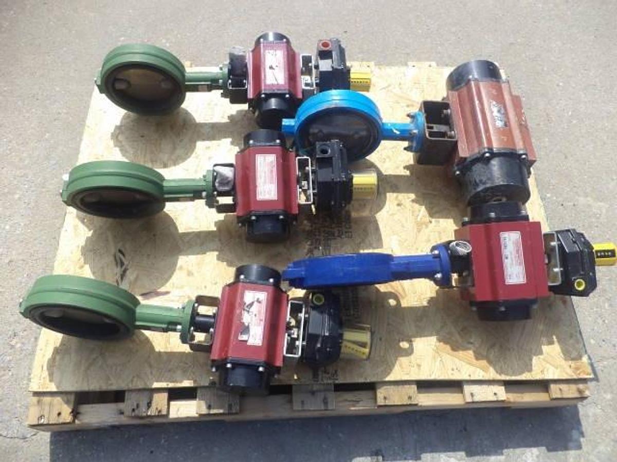 Used Watts 6 Inch Diameter Electrically Actuated Butterfly Valves (5)