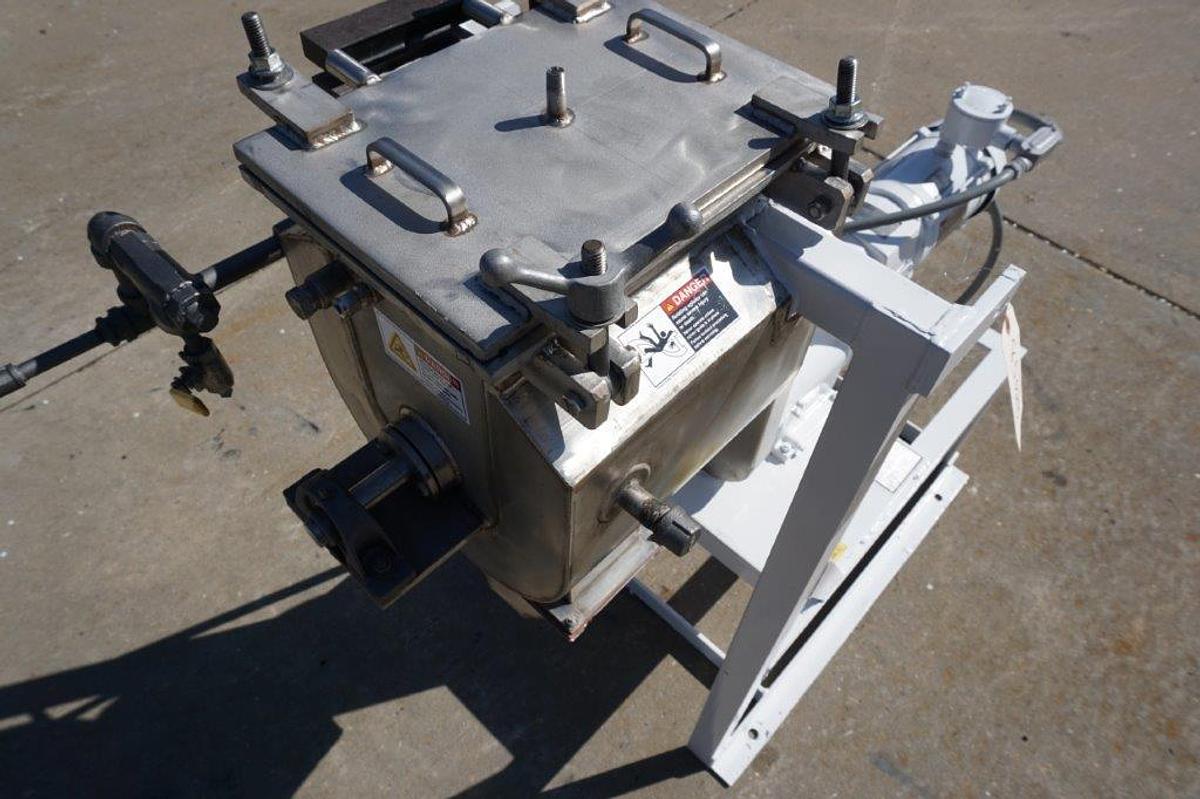 Used Paul O. Abbe Stainless Jacketed Lab Double Ribbon Mixer,  XP