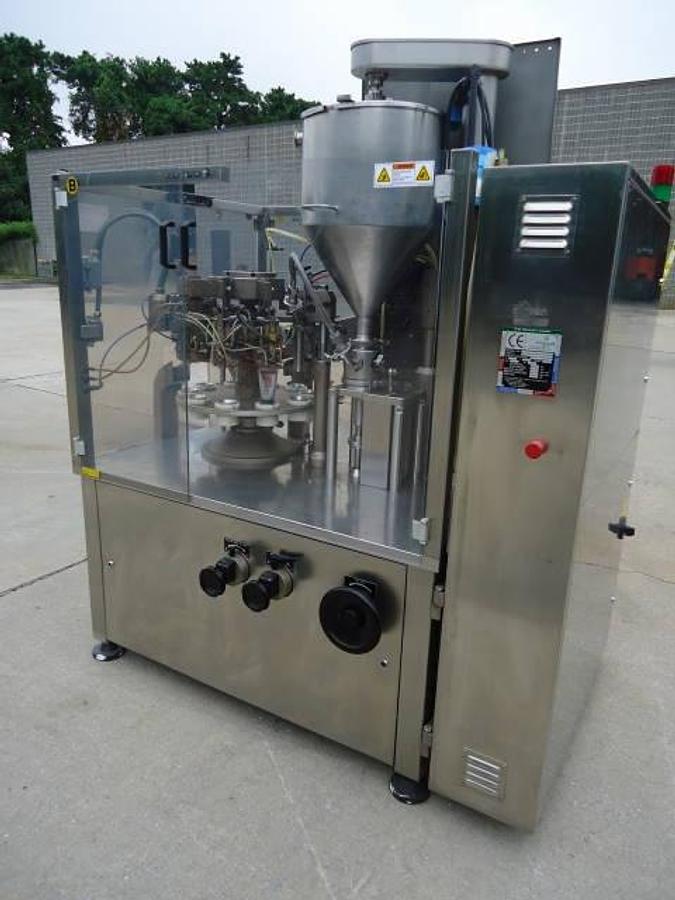 Used Unipac/Romaco Silver 100 Plastic Tube Filler/Sealer, 80 Per Minute