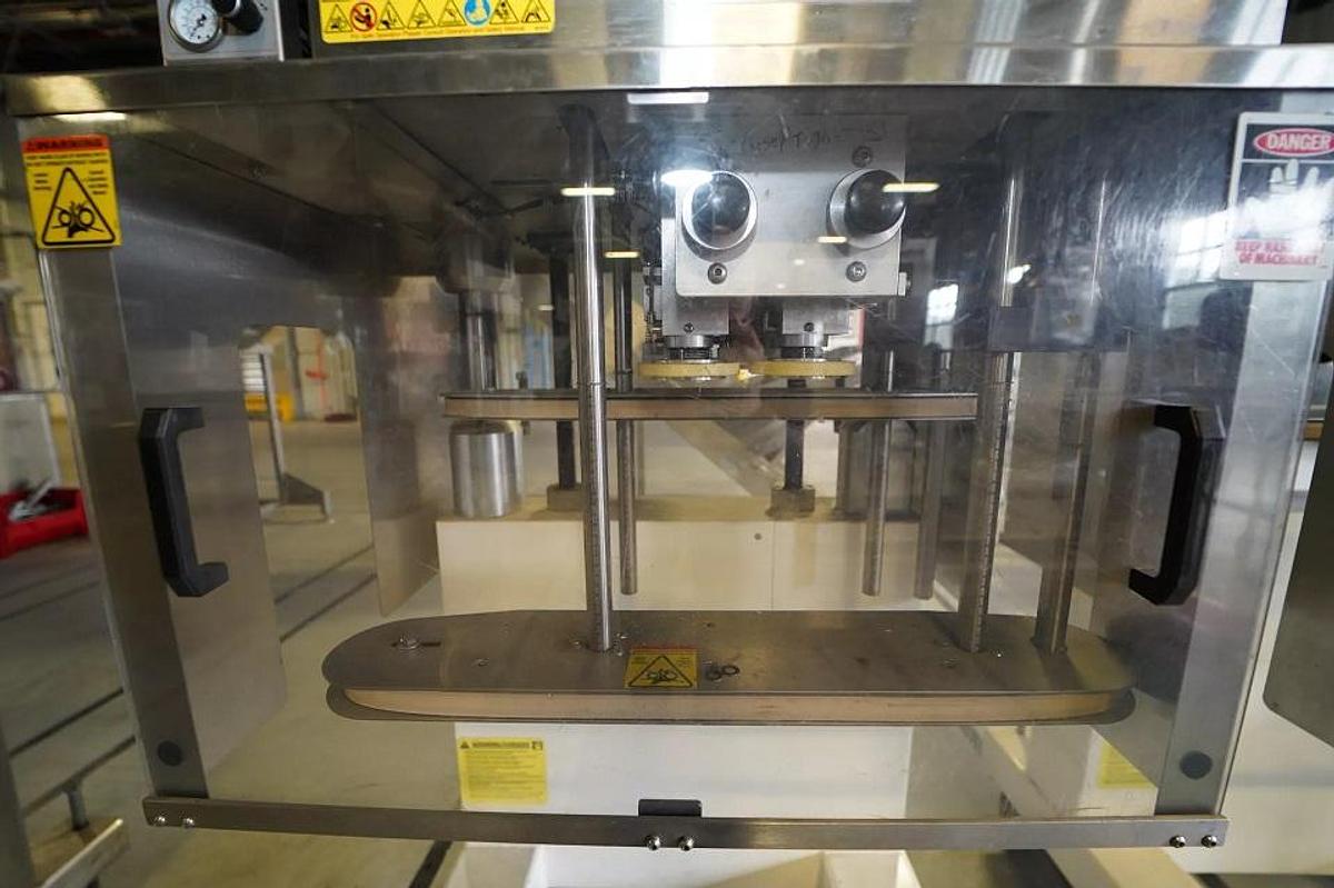 Used Kaps-All FE-4 Automatic Four Spindle Inline Screw Capping Machine