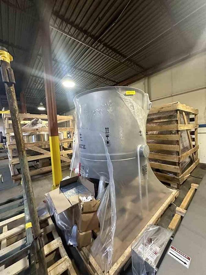 Used 528 Gallon SS DC Norris Scraper Kettle, 100 PSI Jacket