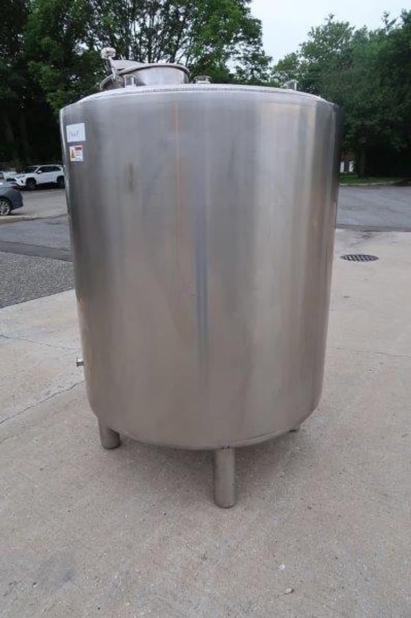 Used 300 Gallon Stainless Closed Jacketed Tank, Sanitary