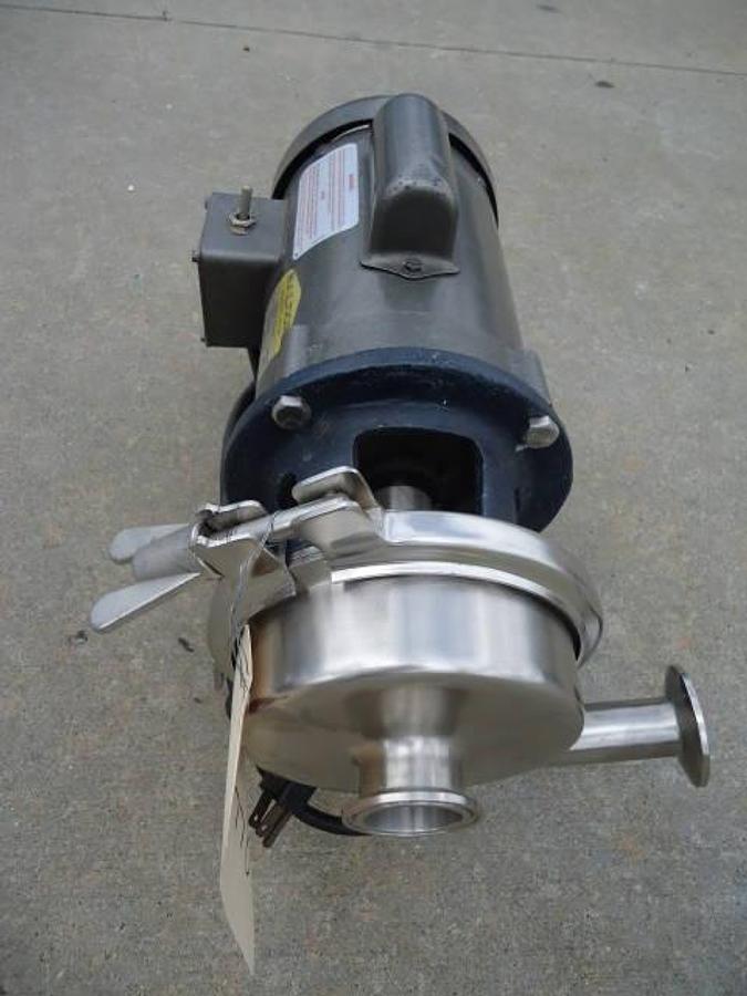Used Jw Lesser 1-1/2 In. Stainless Sanitary Centrifugal Pump, Single Phase