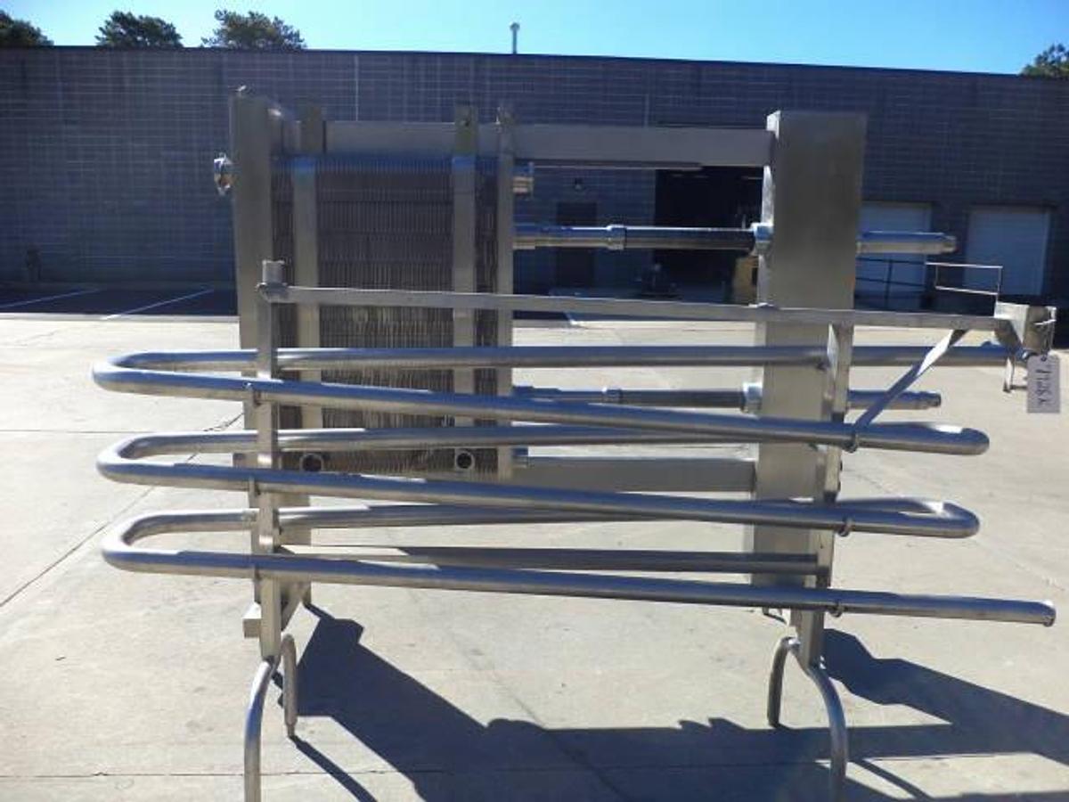 Used APV 134 Plate Stainless Steel Heat Exchanger, Sanitary
