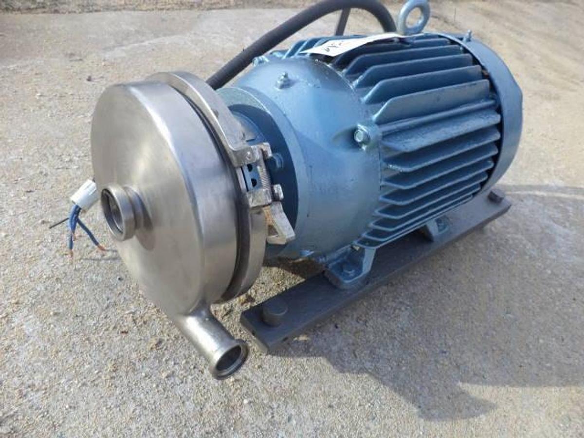 Used Waukesha 2 in. X 1-1/2 in. Stainless Steel Sanitary Centrifugal Pump, 20 HP