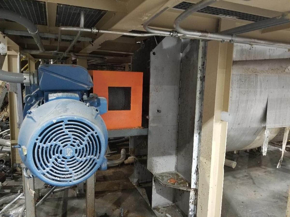 Used Young 200 Cu.Ft. Stainless Steel Jacketed Double Ribbon Blender, 60  HP