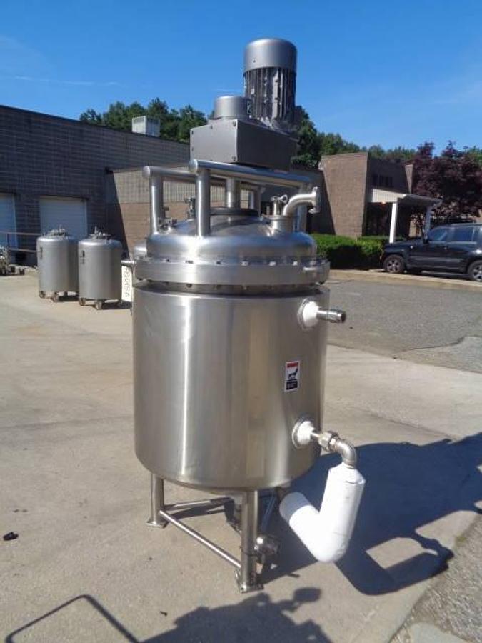 Used 100 Gallon Walker Stainless 316L Scrape Surface Sanitary Reactor