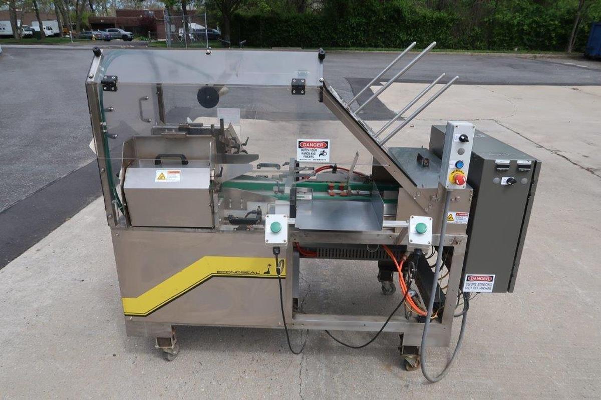 Used Econocorp “Econoseal” E-2000 Cartoner, Hot Glue Sealing