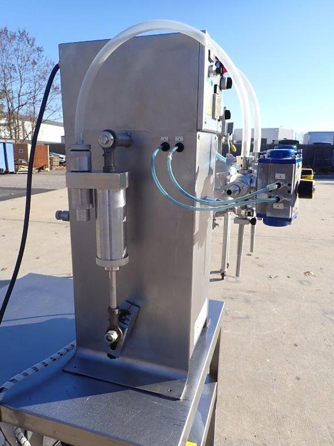 Used ALS Packaging Solutions Tabletop Twin Piston Filling Machine, All Stainless Steel