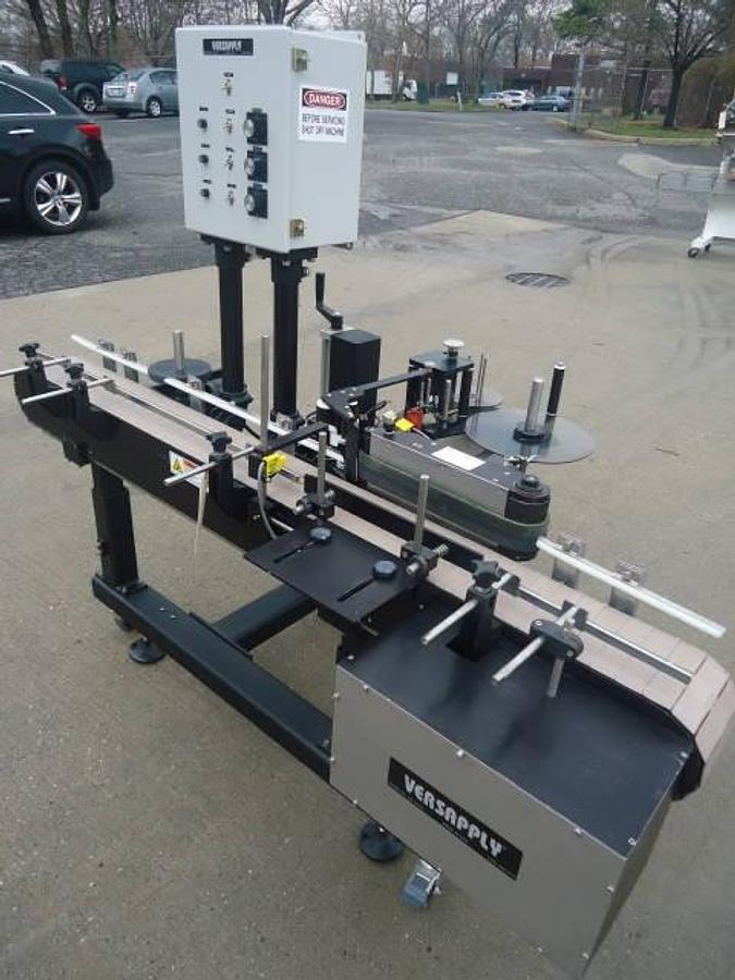 Used Versapply 9120 Pressure Sensitive Spot/Wraparound Labeler