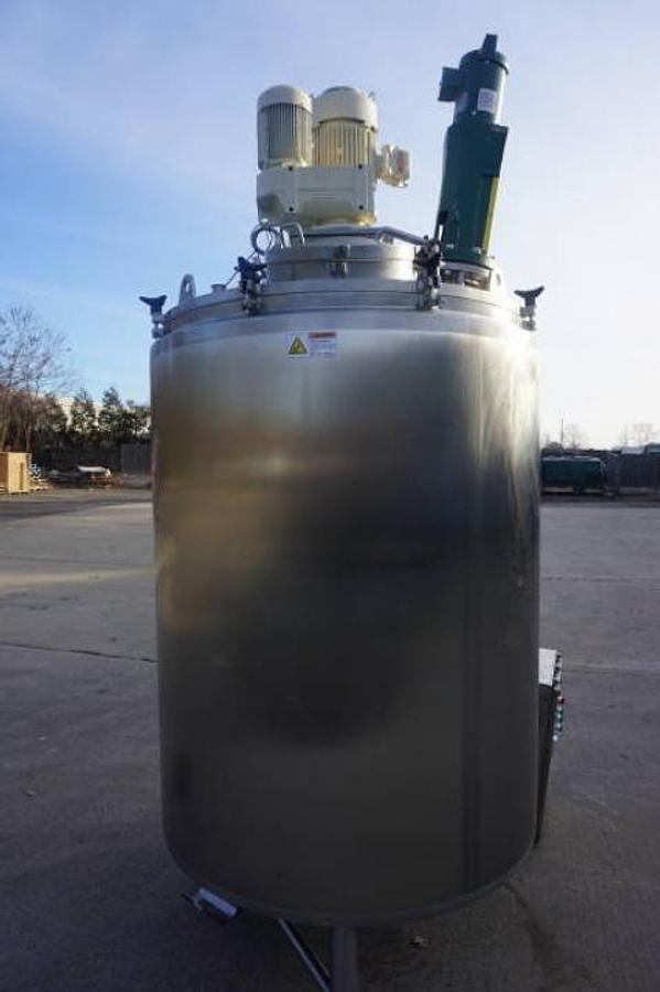 Used 375 Gal Lee Triple Motion Jacketed Vessel, 316L Stainless, 100psi jacket