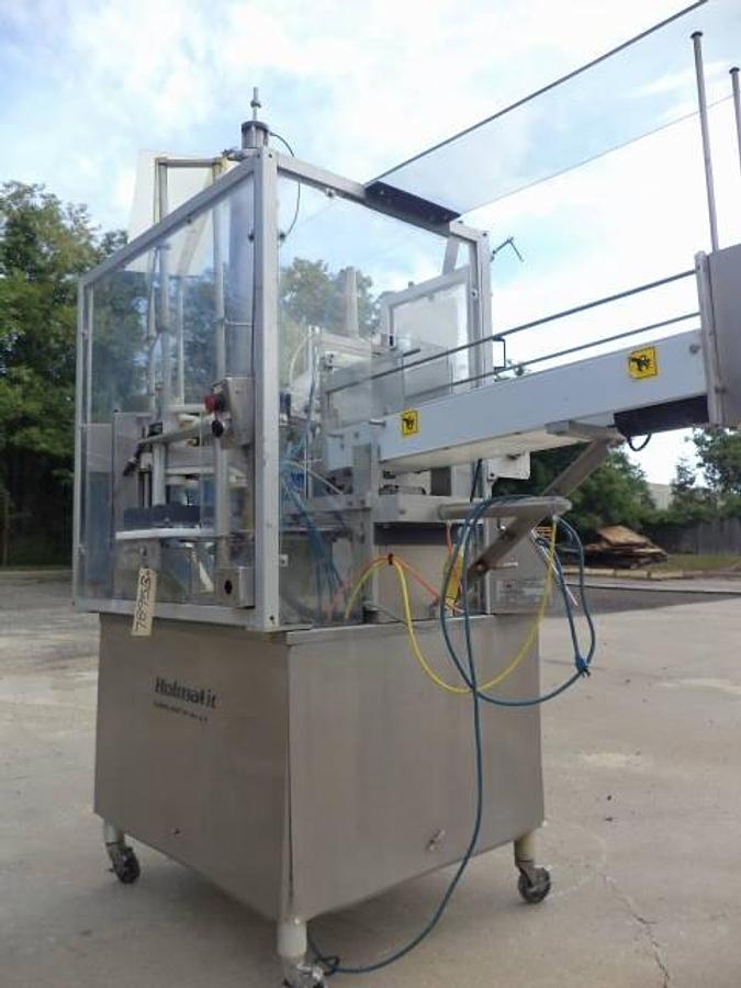 Used Holmatic QC-80 Rotary Cup Filler/Sealer/Overcapper, 6 In. Diameter Tooling
