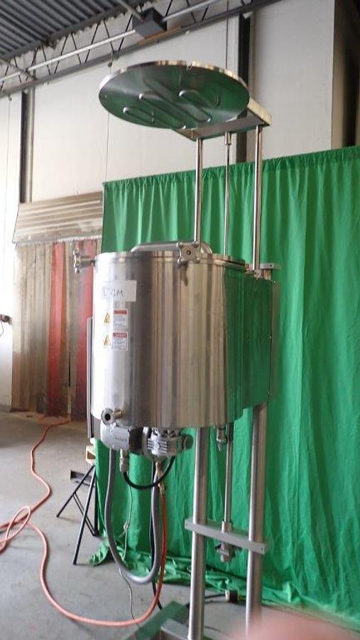 Used 30 Liter Cavalla Self-Contained SS Jacketed Mix Tank, Bottom Agitator