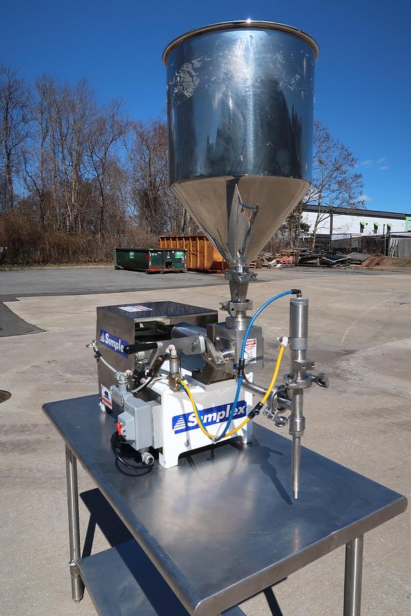 Used Simplex AS-1 Single Piston Filler, Electric
