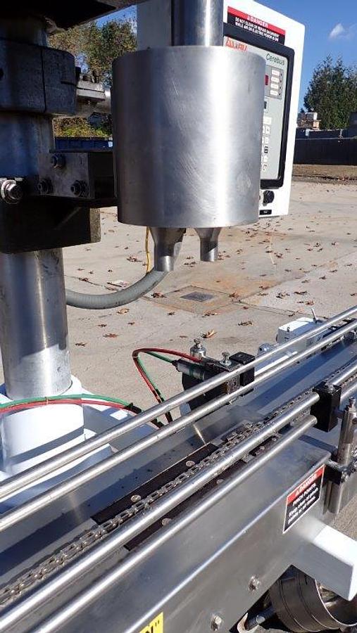 Used All Fill Single Head Automatic Powder Filler, with Conveyor