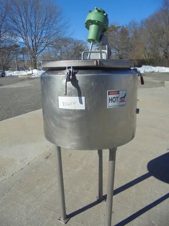 Used 20 Gallon Stainless Steel Jacketed Kettle, Hemispherical Interior