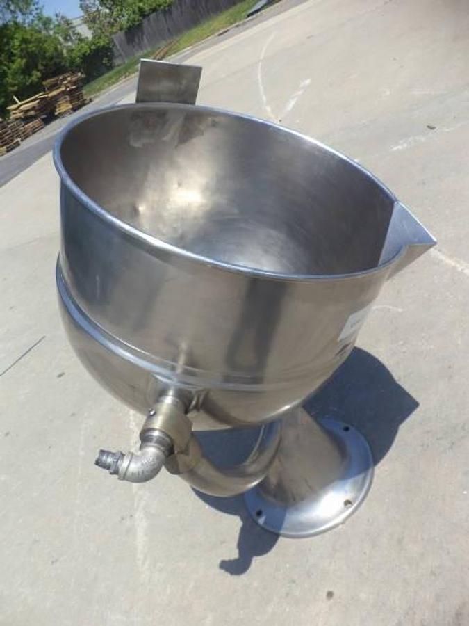 Used 40 Gallon Groen Stainless Steel Jacketed Kettle