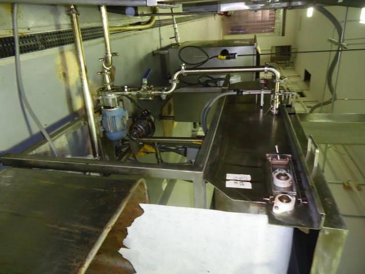 Used Heat & Control 28 In. Wide X 24 Ft. Long Stainless Continuous Gas Fry Line With Batter/Breading Equipment