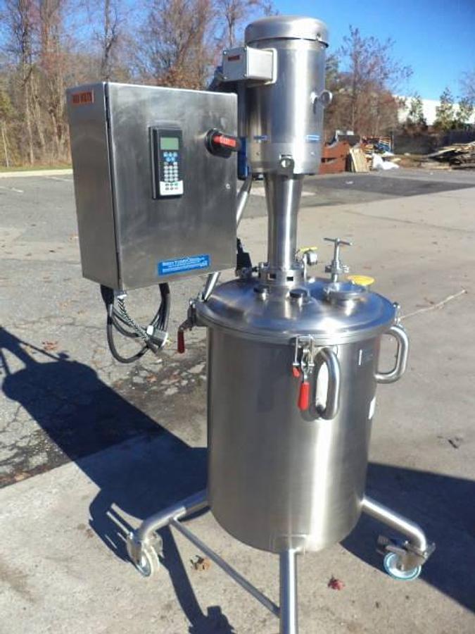 Used Scott Turbon 65 Gallon Stainless Steel Tank With 10HP High Shear Mixer