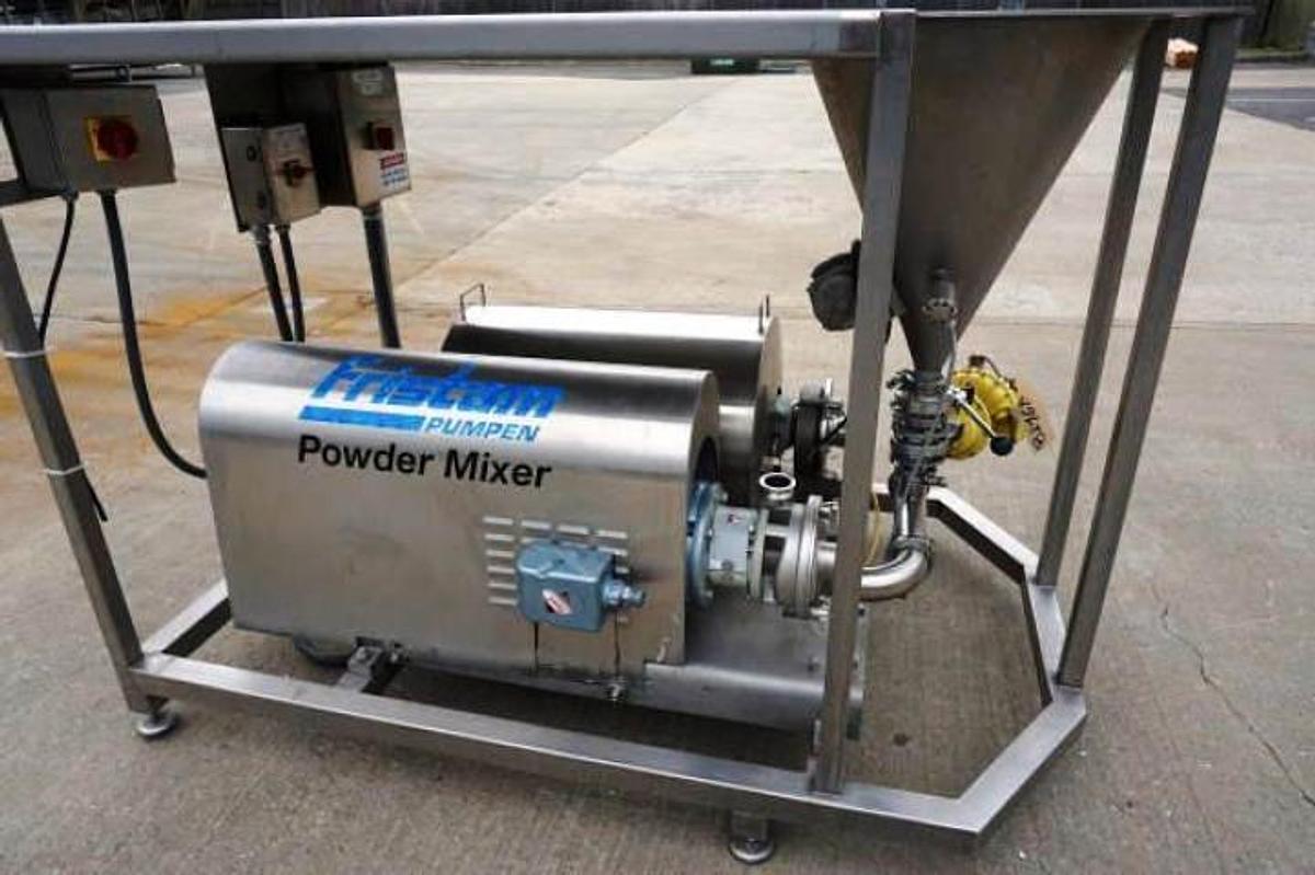 Used Fristam Powder Mixer System, 30 HP, All Stainless Steel