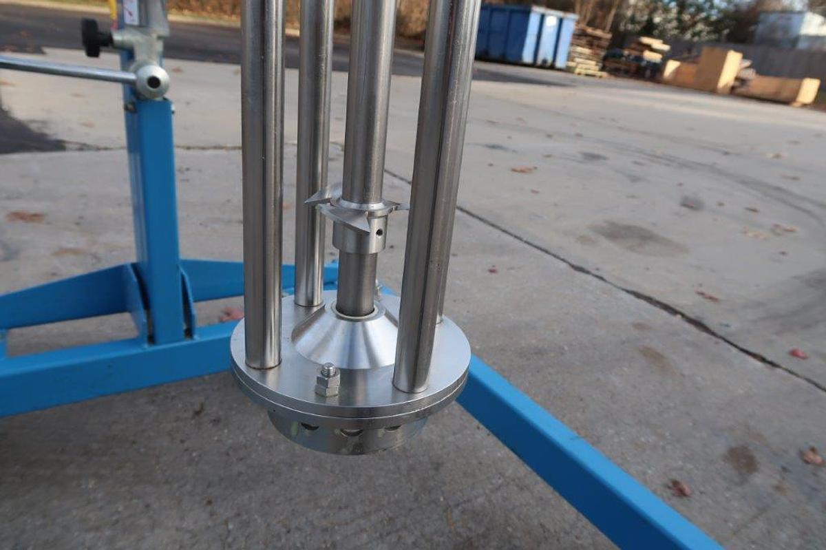 Used Silverson 7.5 HP High Shear Drop-In Mixer/Homogenizer, on Mobile Hydraulic Floor Stand