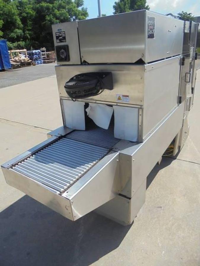 Used Polypack Shrink Bundling Machine With Tunnel, Stainless Steel
