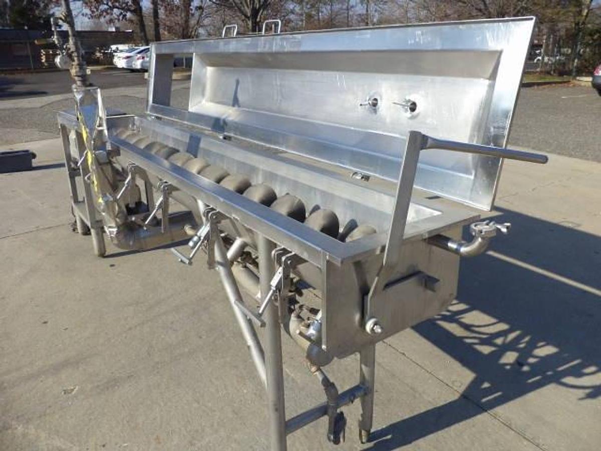 Used Damrow Brothers 15 In. X 120 In. SS Screw Cooker, Steam Injection