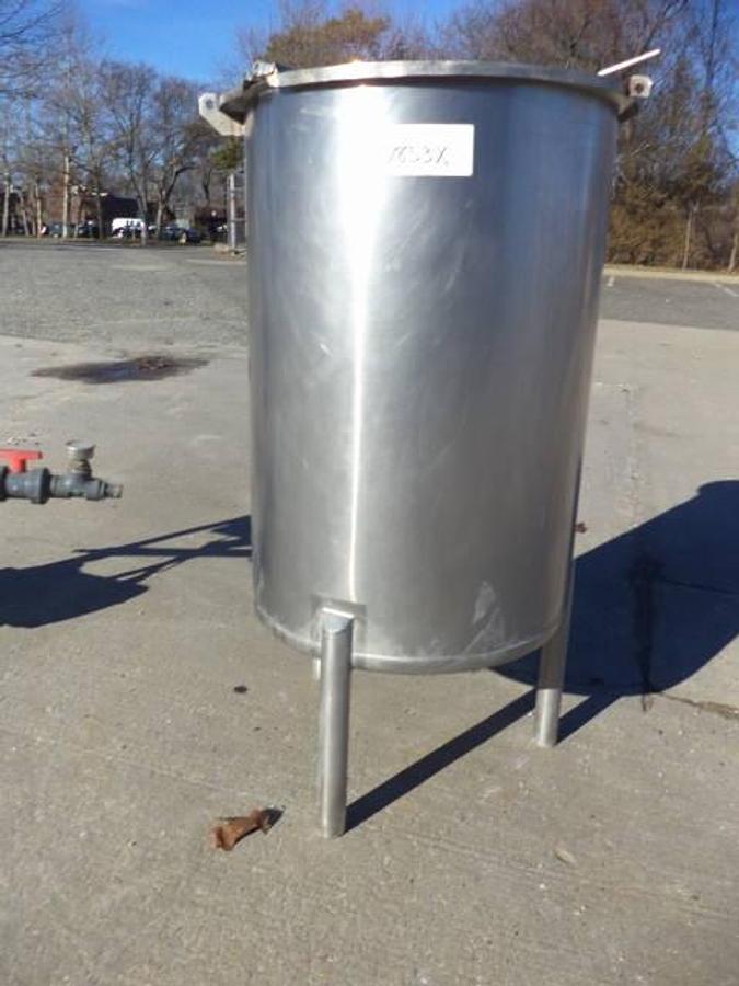 Used 60 Gallon Cherry Burrell Stainless Steel Vertical Tank With Lid