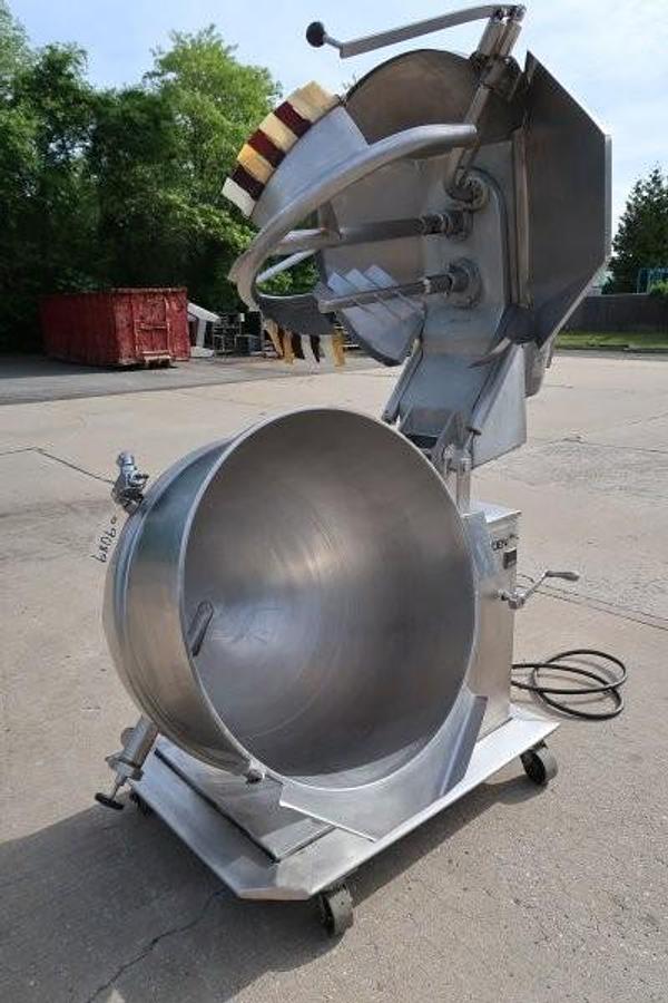 Used 60 Gallon Groen Self-Contained Electric Dual Motion Mixing Kettle, Tilt Out Agitation