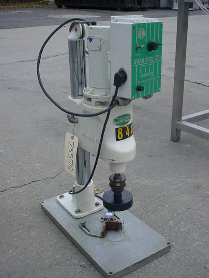 Used Swanmatic 60-Pc Tabletop Capper, Variable Speed