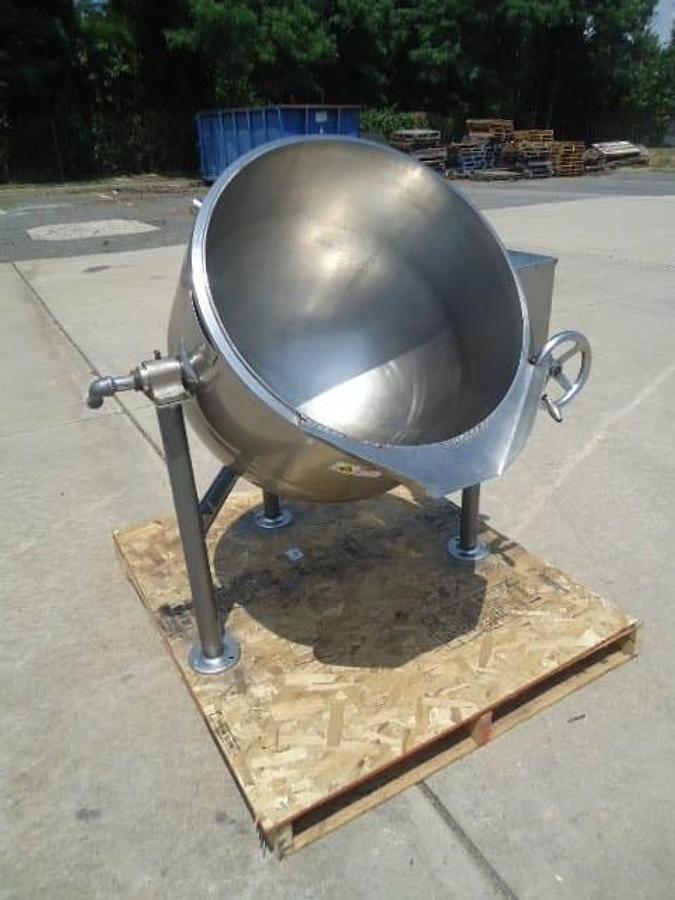 Used 40 Gallon Groen 316 SS kettle, 100 PSI Jacket